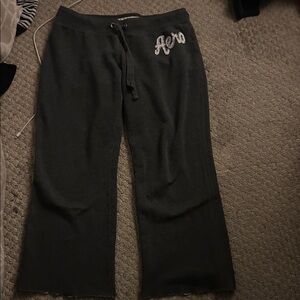 Aeropostale Girls' Dark Gray Drawstring Joggers